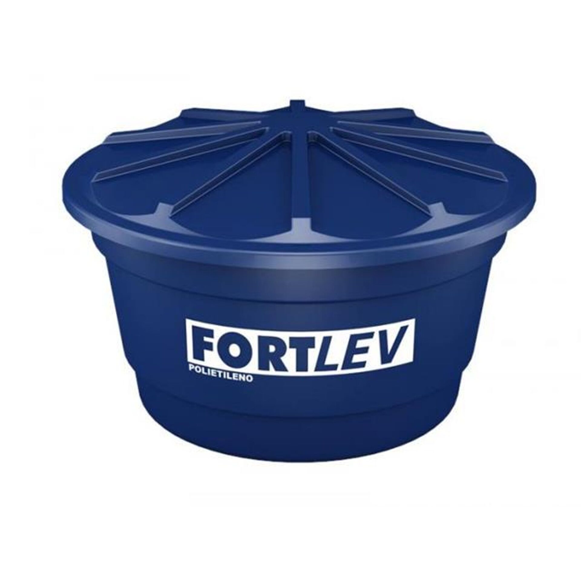Caixa d’Água Polietileno com Tampa Azul 150L Fortlev