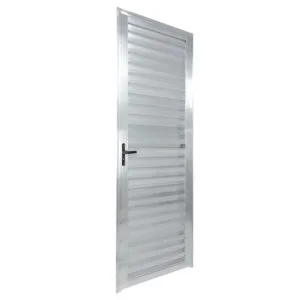 Porta Palheta com Ventilação Alumínio Brilhante 210x90cm Proex