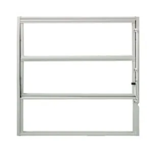 Janela Basculante 3 Folhas Vidro Liso Alumínio Branco Quality