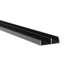 Perfil Arremate Preto para Acabamento Barra 3m Lux