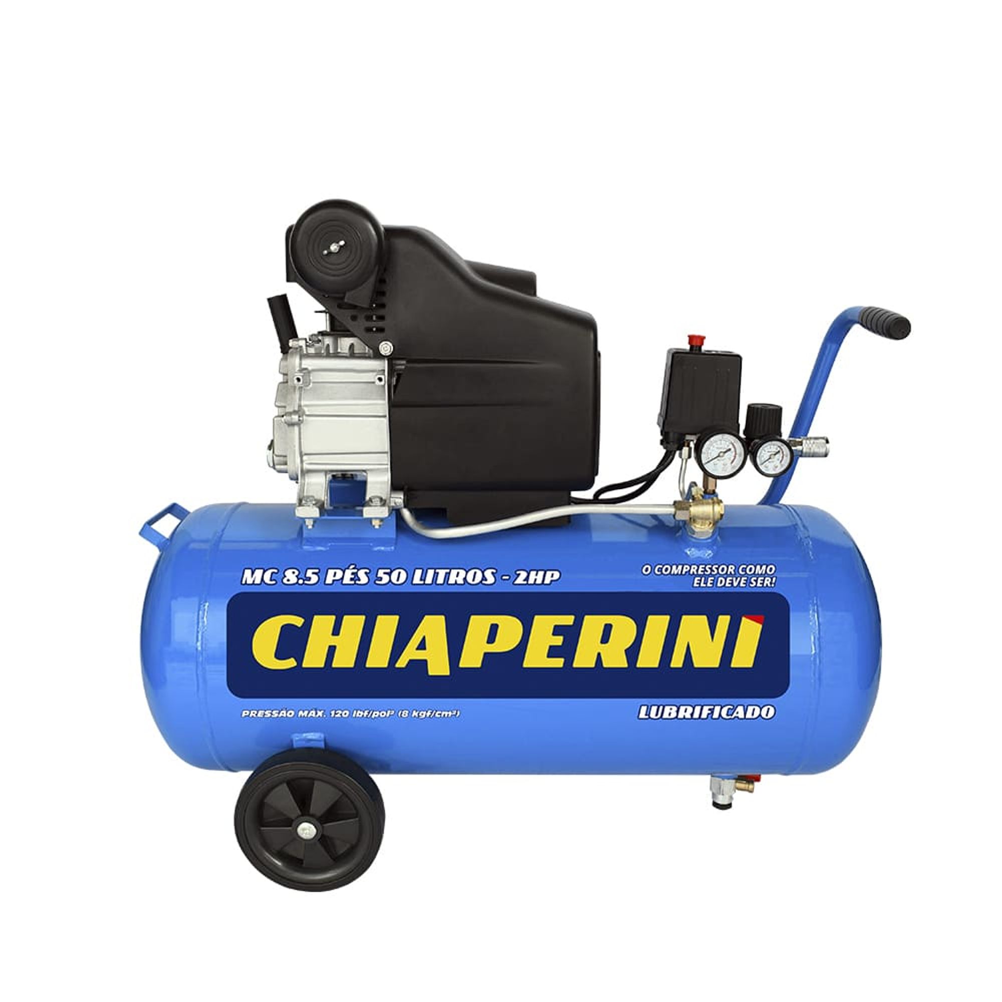 Motocompressor 50L 8,5 pés 120LBS 2HP MC 8.5/50 Chiaperini