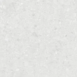Porcelanato Terrazine Bianco Retificado Acetinado Cinza 72x72cm 2,59m2