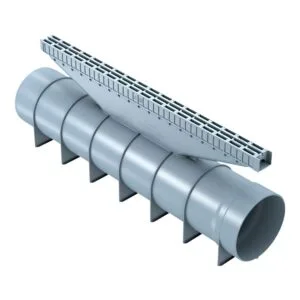 Canal com Grelha Ucan Polipropileno Cinza 3x50x19,5cm Odem