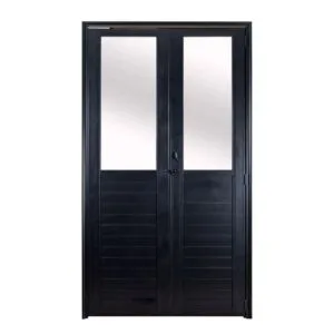 Porta Camarão Lambril Vidro Boreal Alumínio Preto 210x70cm Proex
