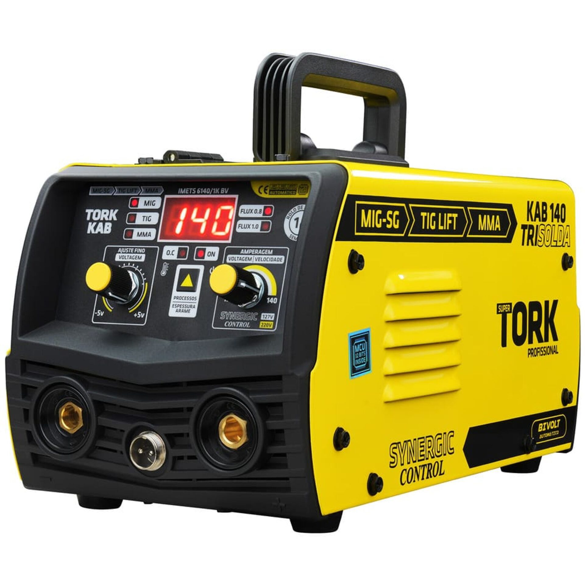 Inversora de Solda 140A MIG/MMA/TIG Trisolda Bivolt KAB140 SuperTork