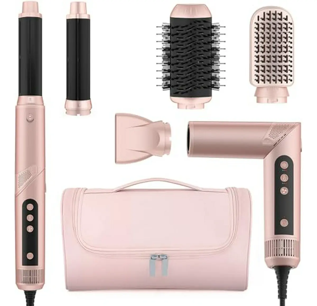 Secador Modelador 5 em 1 MESCOMB FS07 Rose Gold