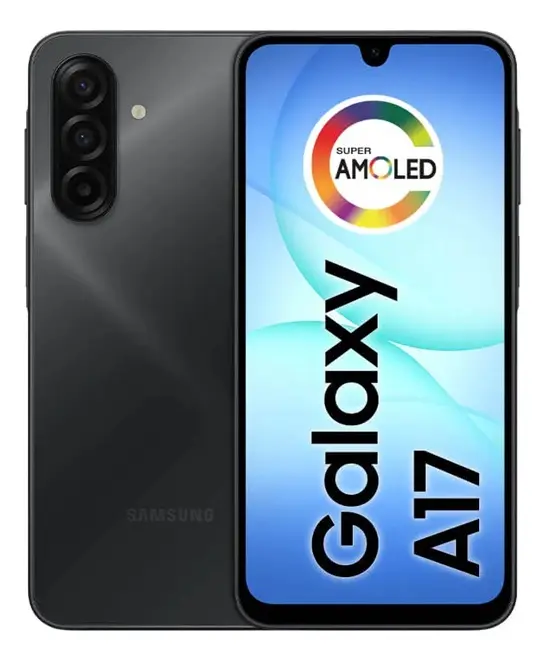Celular Samsung Galaxy A17, 256GB, 8GB RAM, Câmera de 50MP, Tela de 6.7", NFC, IP54
